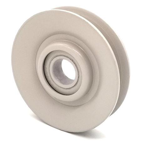 Terre Products V-Groove Idler Pulley - 3'' Dia.- 5/8'' Bore - Steel 35300050